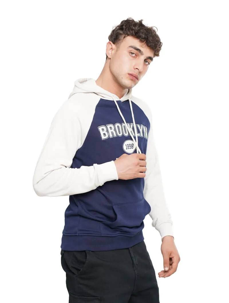 Sweat à capuche imprimé devant